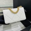 CHANEL 19 Wallet on Chain White - best quality fake designer bag