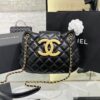 CHANEL 24c Round Shoulder Bag Black - elite factory replica handbag