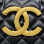 CHANEL 24c Round Shoulder Bag Black - high-quality designer bag dupe