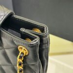 CHANEL 24c Round Shoulder Bag Black