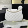 CHANEL 24c Round Shoulder Bag White - top-grade luxury bag dupe