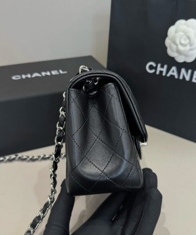 CHANEL Classic Flap 17cm Silver - designer handbag clone