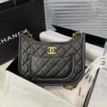 CHANEL 24s Hobo Black - affordable luxury replica bag