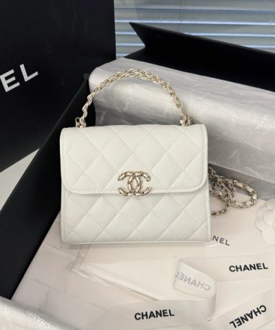 CHANEL 23P Kelly Handle White - best quality fake designer bag