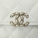 CHANEL 23P Kelly Handle White - affordable luxury replica bag