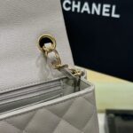 CHANEL Klasická klopová kabelka 20 cm šedá - replika luxusní designové kabelky