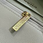 CHANEL Klasická klopová kabelka 20 cm šedá - replika luxusní designové kabelky