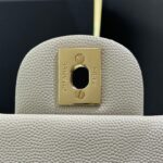 CHANEL Klasická klopa 20cm šedá - prémiová replika kabelky v měřítku 1:1
