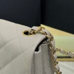 CHANEL Klasická klopa 20cm šedá - luxusní duplikát kabelky nejvyšší kvality