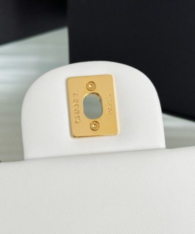 CHANEL Classic Flap 25cm White - premium superclone handbag