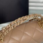 CHANEL 23P Kelly Handle Milk Tea - designer handbag clone