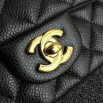 CHANEL Classic Flap 20cm Nero Caviale - borsa a mano superclone premium