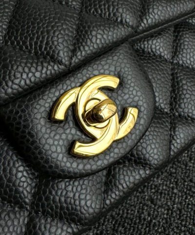 CHANEL Classic Flap 20cm Black Caviar - premium superclone handbag