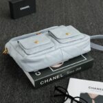 CHANEL 24p Postman Small Light Blue - high-end replica designer purse