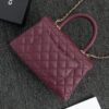 CHANEL 23P Coco Burgundy - 1:1 premium replica handbag
