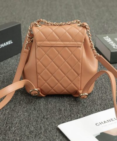 CHANEL 23A Backpack Small Caramel - 1:1 premium replica handbag