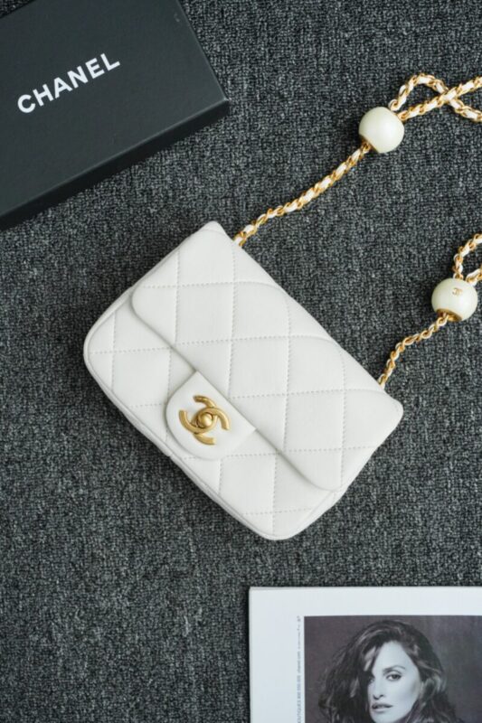Replica CHANEL CF Double Pearl White - affordable designer bags Replica CHANEL CF Double Pearl White - affordable designer bags