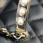 CHANEL 24s Pearl Handle Box Black - designer handbag clone