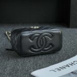 CHANEL 24s Pearl Handle Box Black - affordable luxury replica bag
