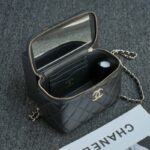 CHANEL 24s Pearl Handle Box Black - elite factory replica handbag