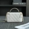 CHANEL 24s Pearl Handle Box White - premium superclone handbag