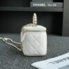 CHANEL 24s Pearl Handle Box White - best quality fake designer bag