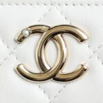 CHANEL 24s Pearl Handle Box White