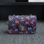 CHANEL 24s Graffiti Classic Flap Mini - affordable luxury replica bag