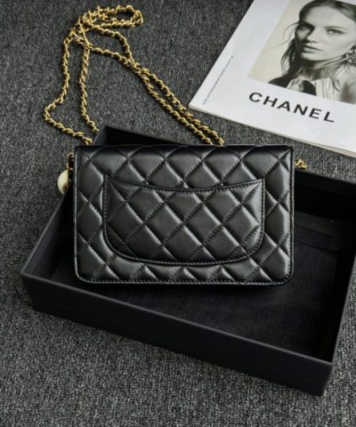 CHANEL 24s Double Pearl Woc Black - high-quality designer bag dupe