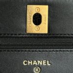 CHANEL 24s Double Pearl Woc Black - high-end replica designer purse