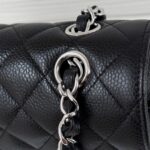 CHANEL Classic Flap 23cm Black Silver