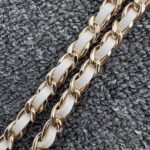 CHANEL 24s Pearl Handle White - affordable luxury replica bag