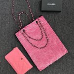 CHANEL Sequin Shoulder Bag Pink - top-grade luxury bag dupe