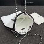 CHANEL Sequin Shoulder Bag White - high-end replica designer purse