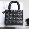 Fake Lady Dior Ultramatte Black Grid Abc - high-end replica designer purse