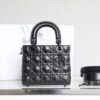 Fake Lady Dior Ultramatte Black Grid Abc - elite factory replica handbag