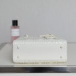 Replica Lady Dior Ultramatte White Grid Abc - 1:1 premium replica handbag
