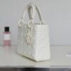 Fake Lady Dior Ultramatte White Grid Abc - affordable luxury replica bag