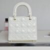 Fake Lady Dior Ultramatte White Grid Abc - high-end replica designer purse