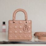 Replica Lady Dior Ultramatte Apricode Grid Abc - 1:1 premium replica handbag