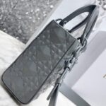 Replica Lady Dior Ultramatte Grey Grid Abc - borsa replica di alta qualità firmata