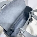 Replica Lady Dior Ultramatte Grey Grid Abc - borsa replica di fabbrica d'élite