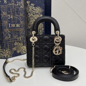 Replica Lady Dior Mini Black - ultra-realistic fake purse