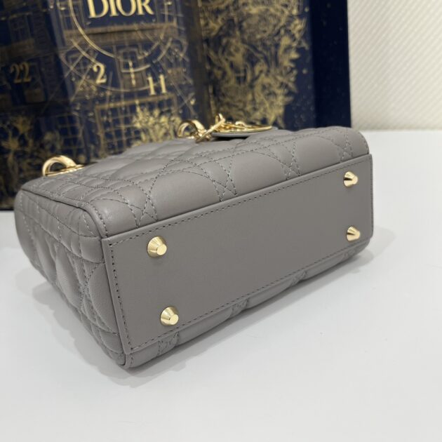 Lady Dior Mini Stone Grey - Image 3
