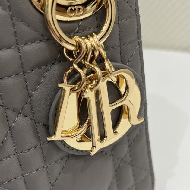 Lady Dior Mini Stone Grey - Image 6