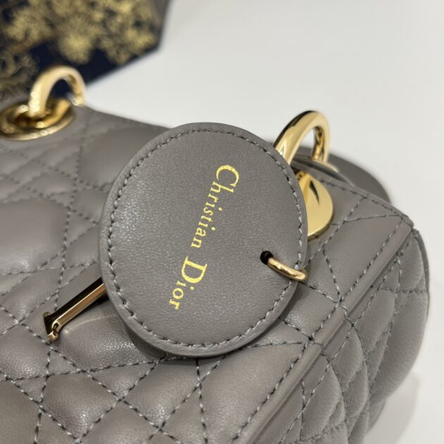 Lady Dior Mini Stone Grey - Image 7