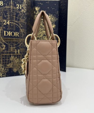 Replica Lady Dior Mini Apricot - ultra-realistic fake purse