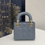 Replica Lady Dior Mini Blue - 1:1 premium replica handbag