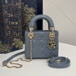 Replica Lady Dior Mini Blue - high-end replica designer purse