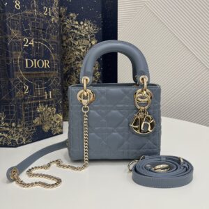 Replica Lady Dior Mini Blue - high-end replica designer purse